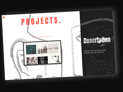 projects page design design ideas illustration profile projects website