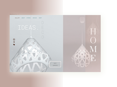homedeco decoration design home ideas illustration landing page design website