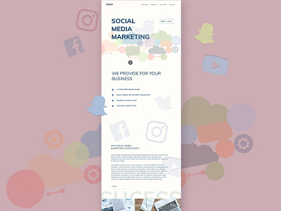 social media marketing design ideas illustration landing page design social media marketing agency socialmedia ui web webdeisgn website