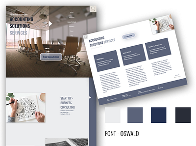 ACCOUNTING SERVICES WEBSITE accounting business business website design ideas landing page design mockup ui