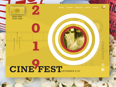 CINEMA FESTIVAL landing page