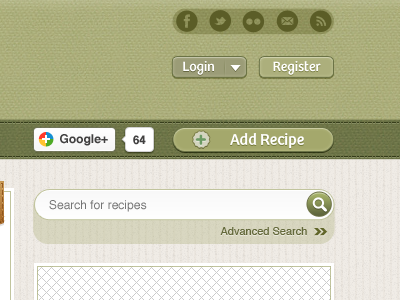 Nom nom nom 2 advanced search chef food recipe restaurant ribbon search social texture