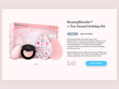 Product Detail beauty ecommerce makeup product detail shop shopping women
