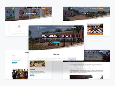 NGO Akanin'ny YHVH - Desktop UI branding design ui ux web website
