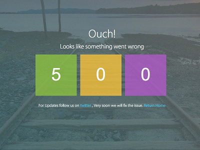 500 Error Page