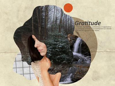 Gratitude Collage Poster collage gratitude poster print