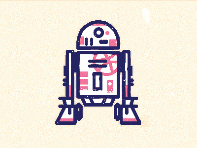 Dribbble Droid dribbble droid illustator illustration starwars