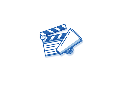 Movie Icon clapperboard film icon iconography icons illustration logo movies