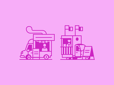 Rough Food Truck icons 2 car food icons truck