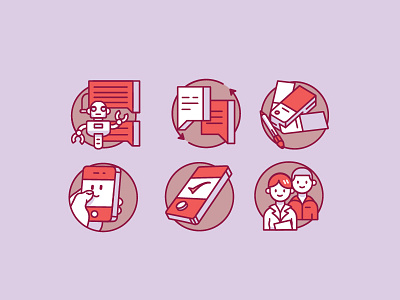 Family Holiday Icons