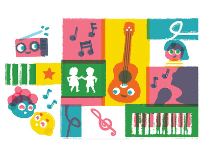 Kids Music Pattern