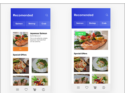 My First UI/UX Design app design food app minimal mobile ui ux