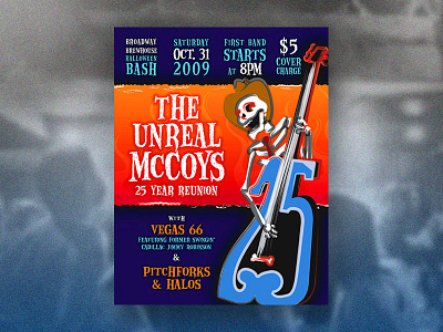 Band Flyer / The Unreal McCoys band flyer illustraion music