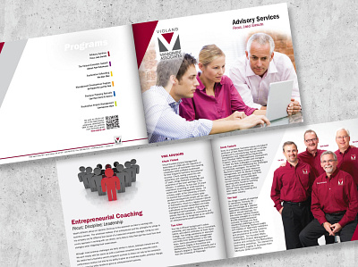 VMA Advisory Services Brochure bruchure graphic design layout