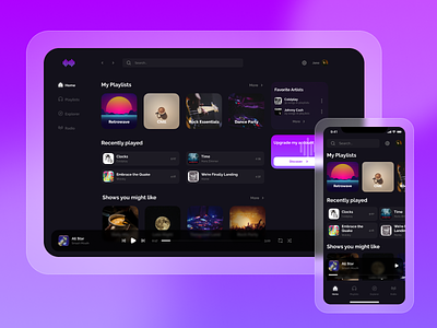 Music App Player app music spotify webapp
