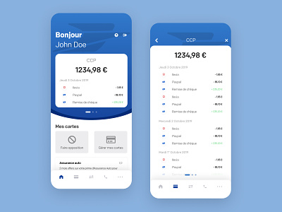 La Banque Postale App Redesign app bank banking app design la banque postale ui