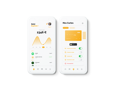 Fintech app light mode app bank banking app fintech