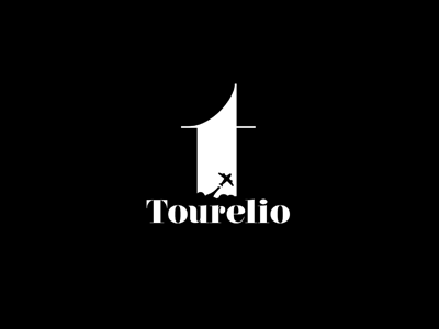 Tourelio Logo logo plane tourism tower