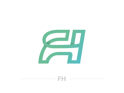 FH Logo fh letter f letter h logo