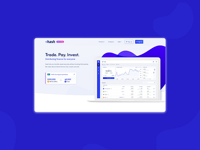 Landing page for a trading webapp dashboard design flat landing page ui webapp website