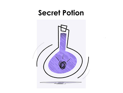 Secret Potion blend illustration illustrator potion roughen