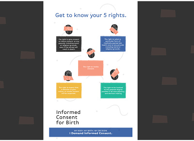 Consent consent illustrator poster design