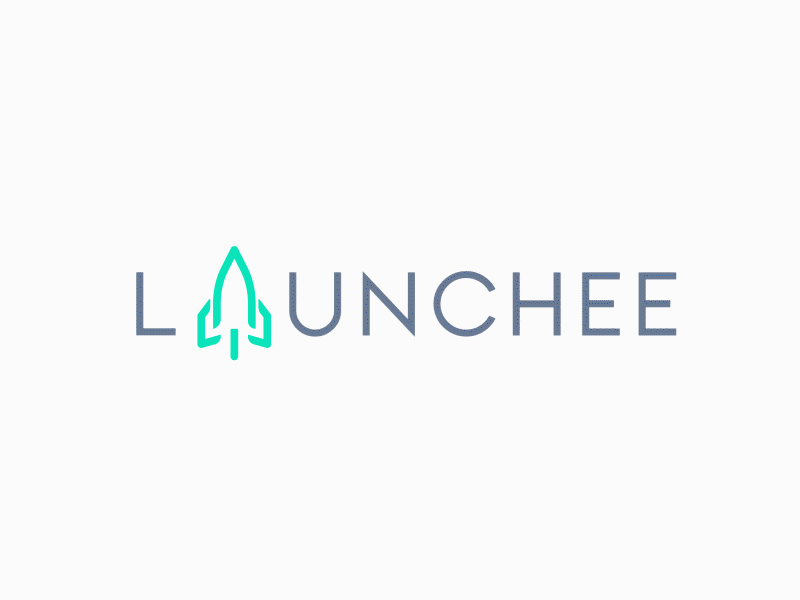 LAUNCHEE Logo morph animation animated gif animation animation 2d branding design logo logoanimation motion design motion graphics vector