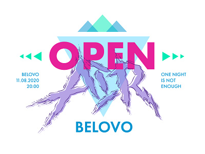 OpenAir Belovo branding custom design illustration logo typography typography design vector