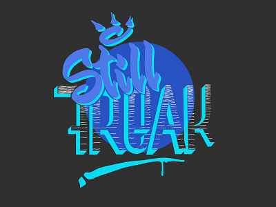 Still freak branding customtype design disco hand lettering illustration lettering art logo retrowave typography vector