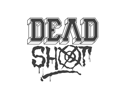 Dead shot branding customtype design illustration illustrator logo typography typography art typography design vector