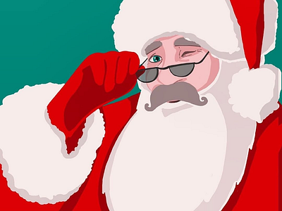 See You Next Year christmas colors holidays illustration ipad pen2 ipad pro painting photoshop santa claus
