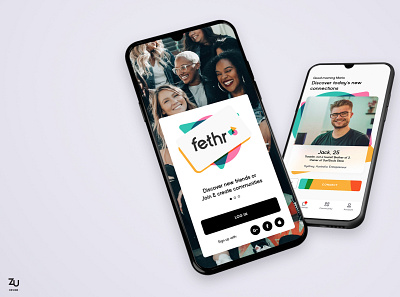 Fethr branding mobile app ui ux