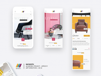 Maynooth Academic project branding mobile app ui ux web