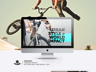 RoarBikes. Academic Project Website. branding design mobile app ui ux web website