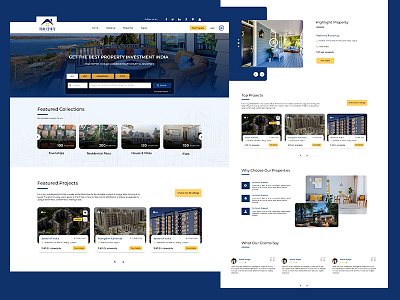 Real Estate Website UI