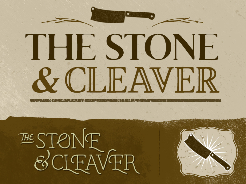 The Stone & Cleaver branding concept design logo concept