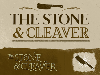 The Stone & Cleaver branding concept concept design logo