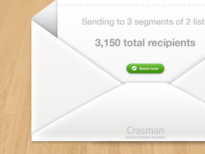 Send to lists cloud app crasman direct marketing email envelope letter mail mailing list newsletter segment texture ui web button web ui wood