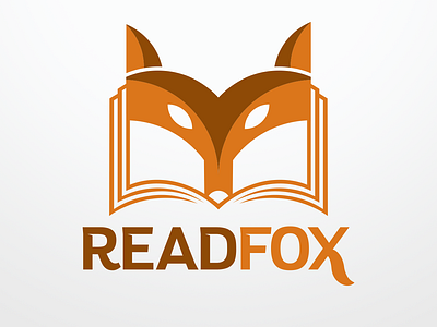 Readfox book branding design graphic design illustration logo logos idea typography vector