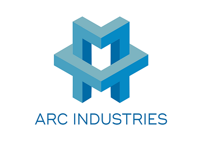 ARC Industries branding design flat graphic design illustration logo logos idea vector