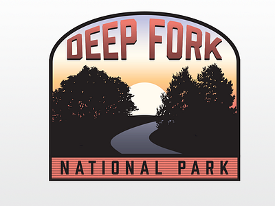 Deep Fork National Park badge design badge logo branding design graphic graphic design illustration logo logos idea vector vector artwork