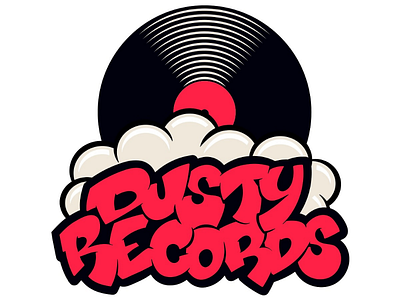 80's-Inspired Hip Hop Record Label Logo