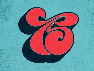 "75" Hand-lettered Logo