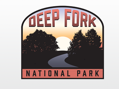 Deep Fork National Park Logo art badge badgelogo branding design graphic illustration logo logoideas logos idea park photography photos scenic typography vector vectorart woods