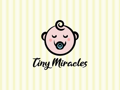 Tiny Miracles Baby Apparel Logo apparel baby badge badgelogo branding clothing design freedom graphic illustration logo photography typography vector