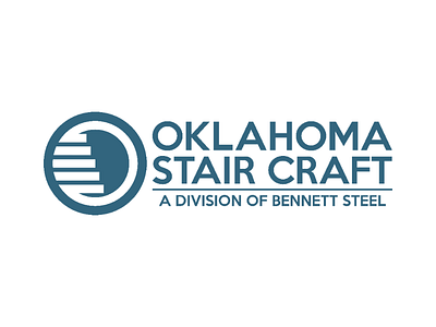 Oklahoma Stair Craft Concept Logo adobe art brand branding design graphics identity illustration illustrator logo logotype photoshop typography vector