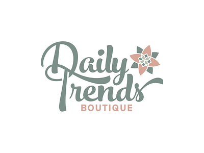 Daily Trends Boutique Logo adobe art brand branding design graphics identity illustration illustrator logo logotype photoshop typography vector