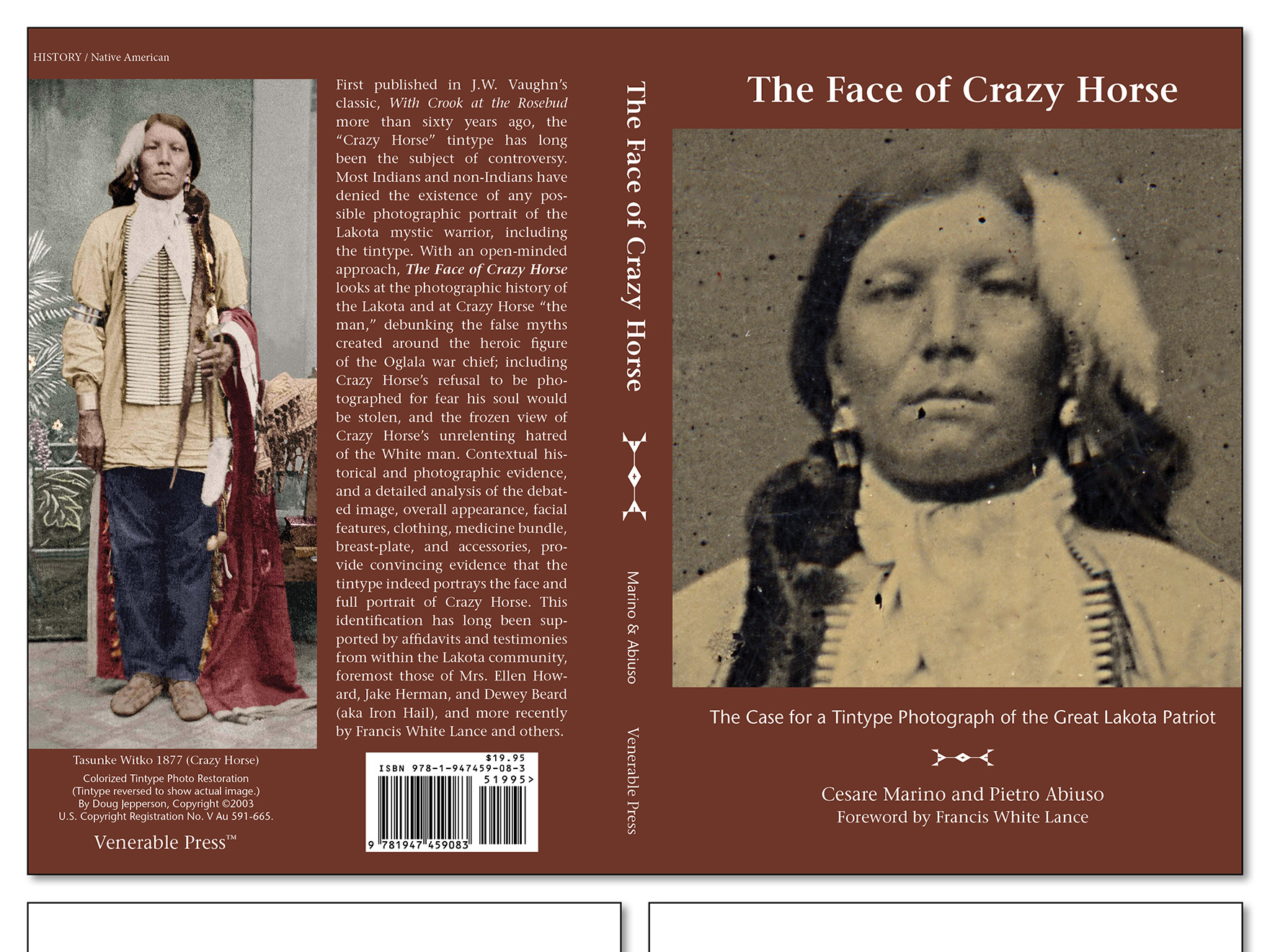 Book Design & Publishing for "The Face of Crazy Horse" by Katie Mullaly