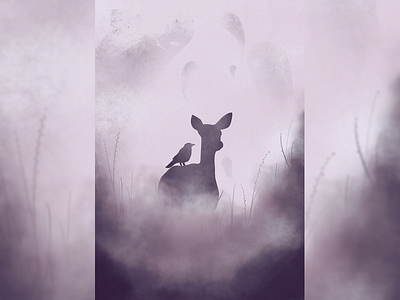 Lost in a fog art darkart design digital illustration digital painting digitalart grain illustration illustration art illustration design illustration digital illustrations illustrator landscape illustration mysterious photoshop procreate procreate art sketches