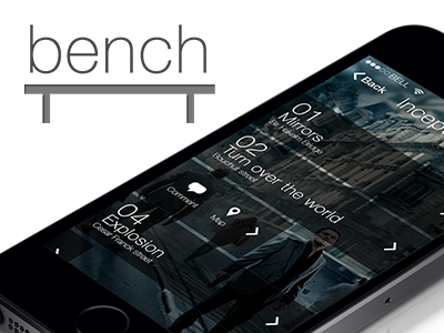 Bench Page app bench design experience interaction ui ux web